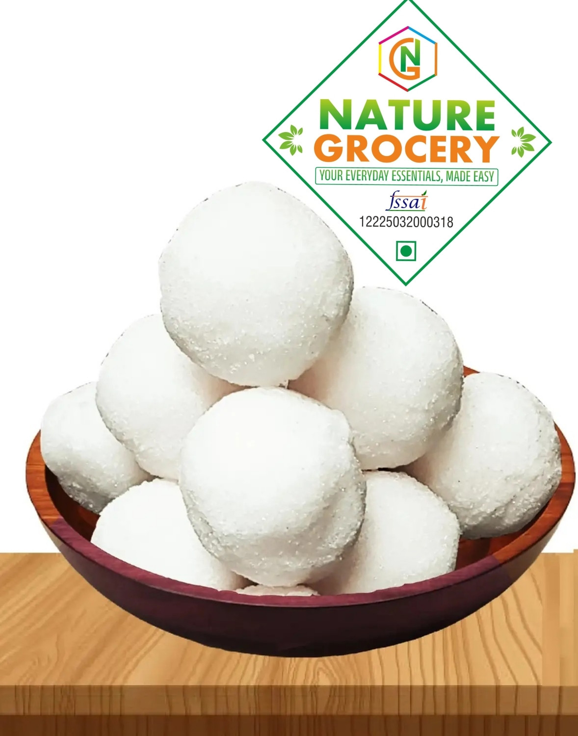 Image of NatureGrocery Ola Laddu I Sugar Laddu I Sugar Balls I Shakkar Ladu Ladoo Herbal Sugar