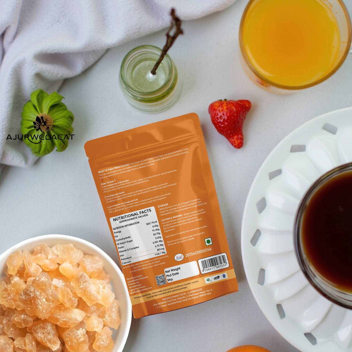 AJURWEDAEAT Palm Mishri|Tal Mishri|Palm Candy|Palm Sugar|Sugar Candy| PM - 306 Palm Sugar