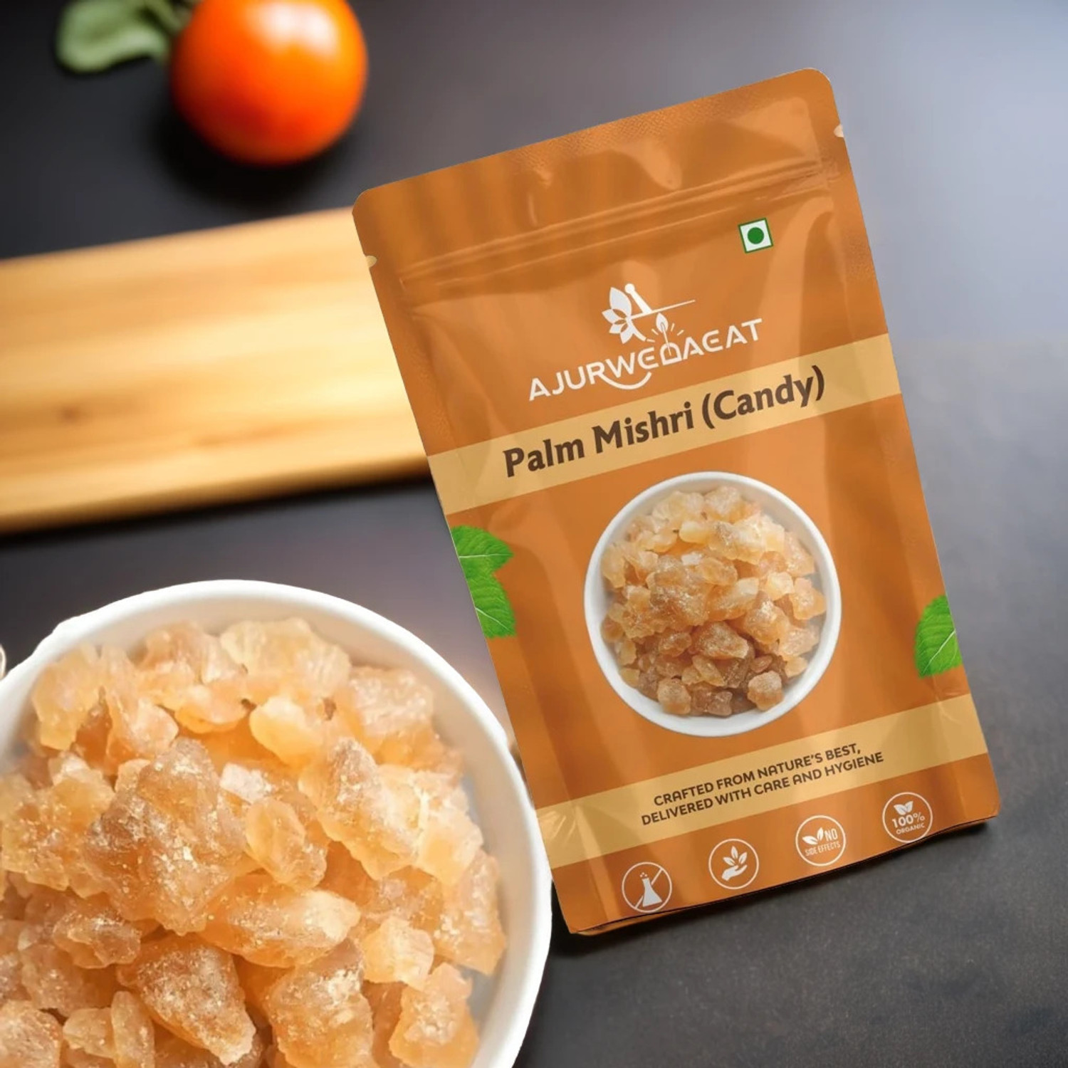 Image of AJURWEDAEAT Palm Mishri|Tal Mishri|Palm Candy|Palm Sugar|Sugar Candy|JKPAM01N200 Palm Sugar