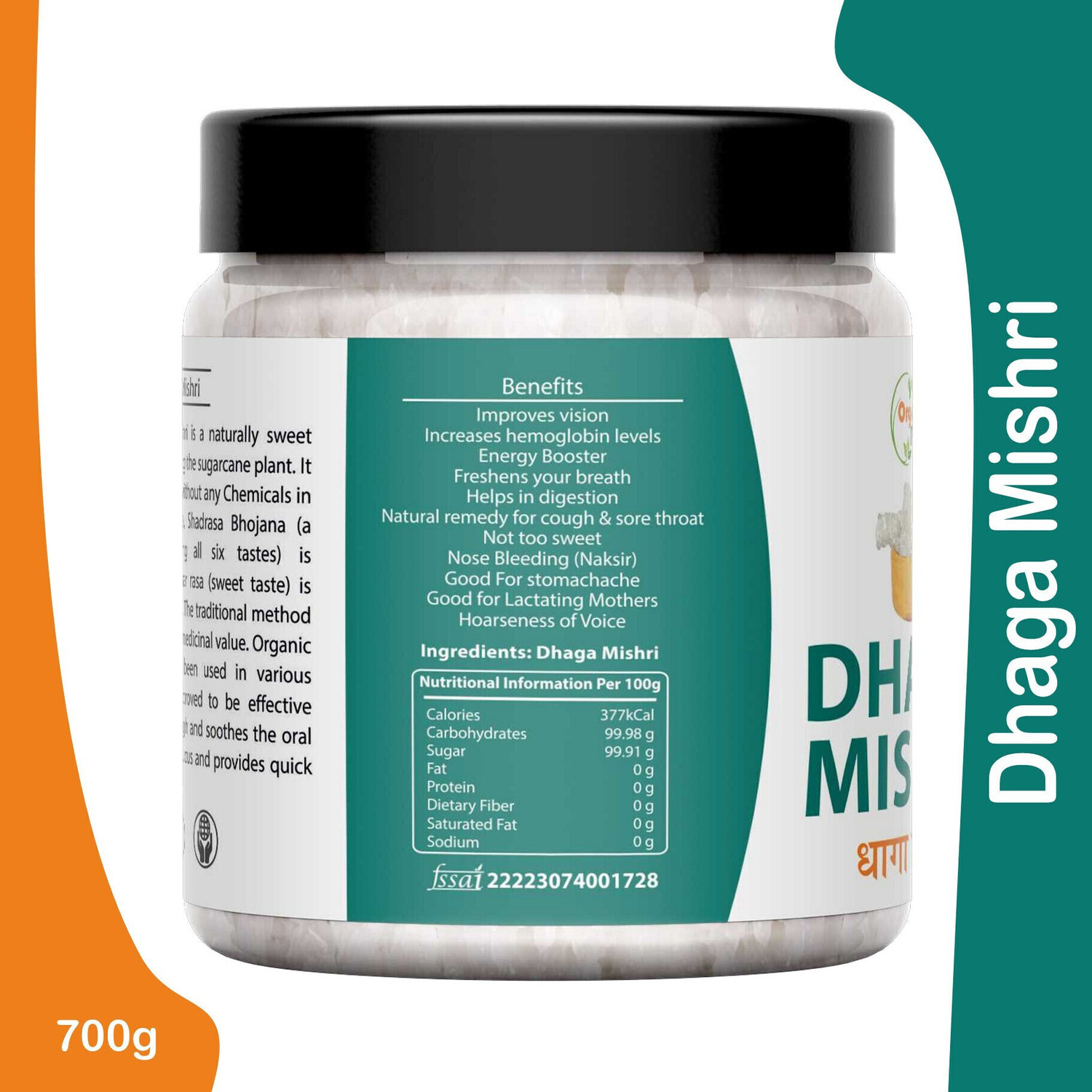 Image of Organic Platter Dhaga Mishri|Thread Mishri|Dhage wali Misri Crystal|Dora Mishri|Kuja Misri Sugar Diamond