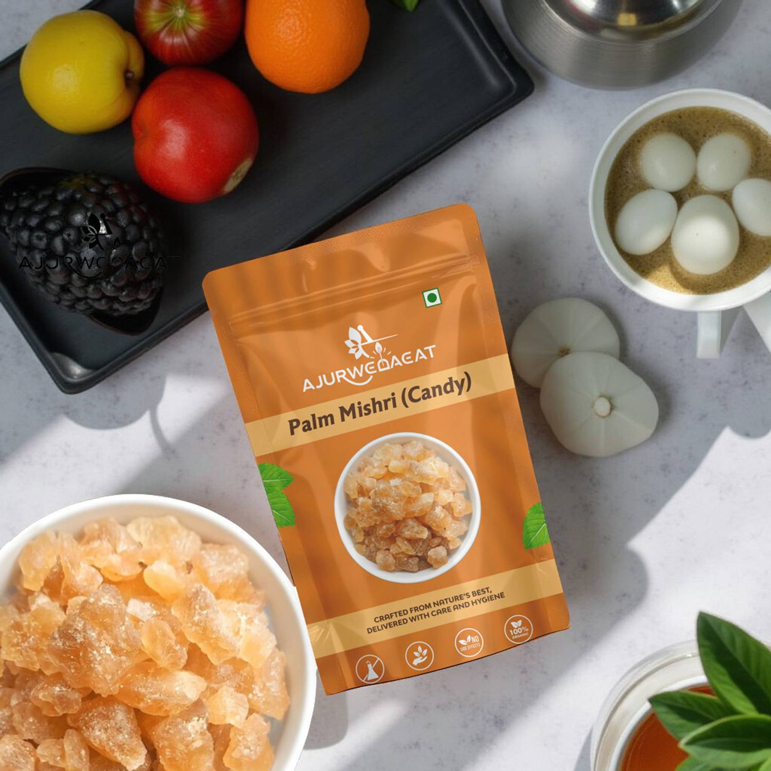 AJURWEDAEAT Palm Mishri|Tal Mishri|Palm Candy|Palm Sugar|Sugar Candy| PM - 530 Palm Sugar