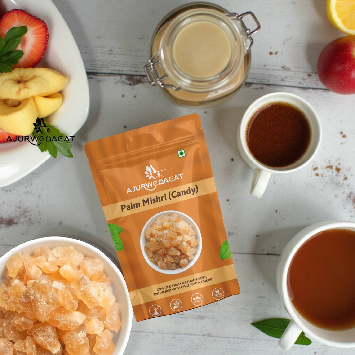AJURWEDAEAT Palm Mishri|Tal Mishri|Palm Candy|Palm Sugar|Sugar Candy| PM - 406 Palm Sugar