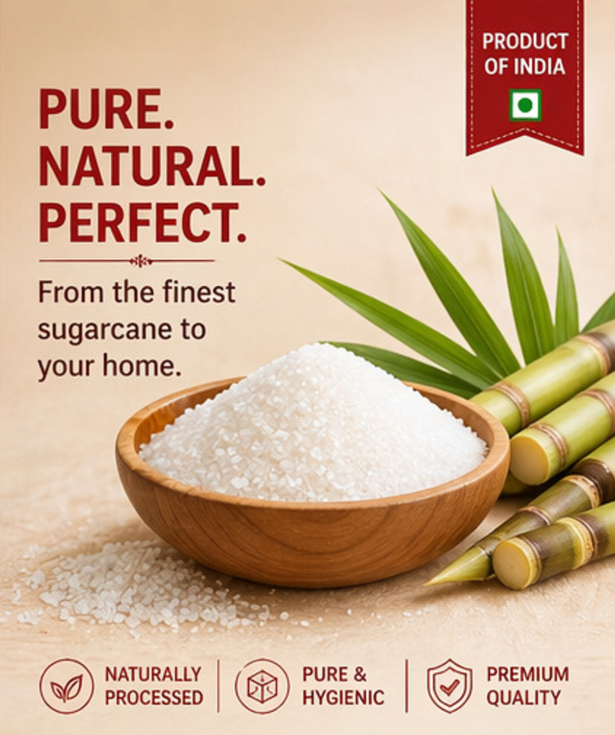 Image of Kyansh 5kg Pack of white premium sugar White Sugar