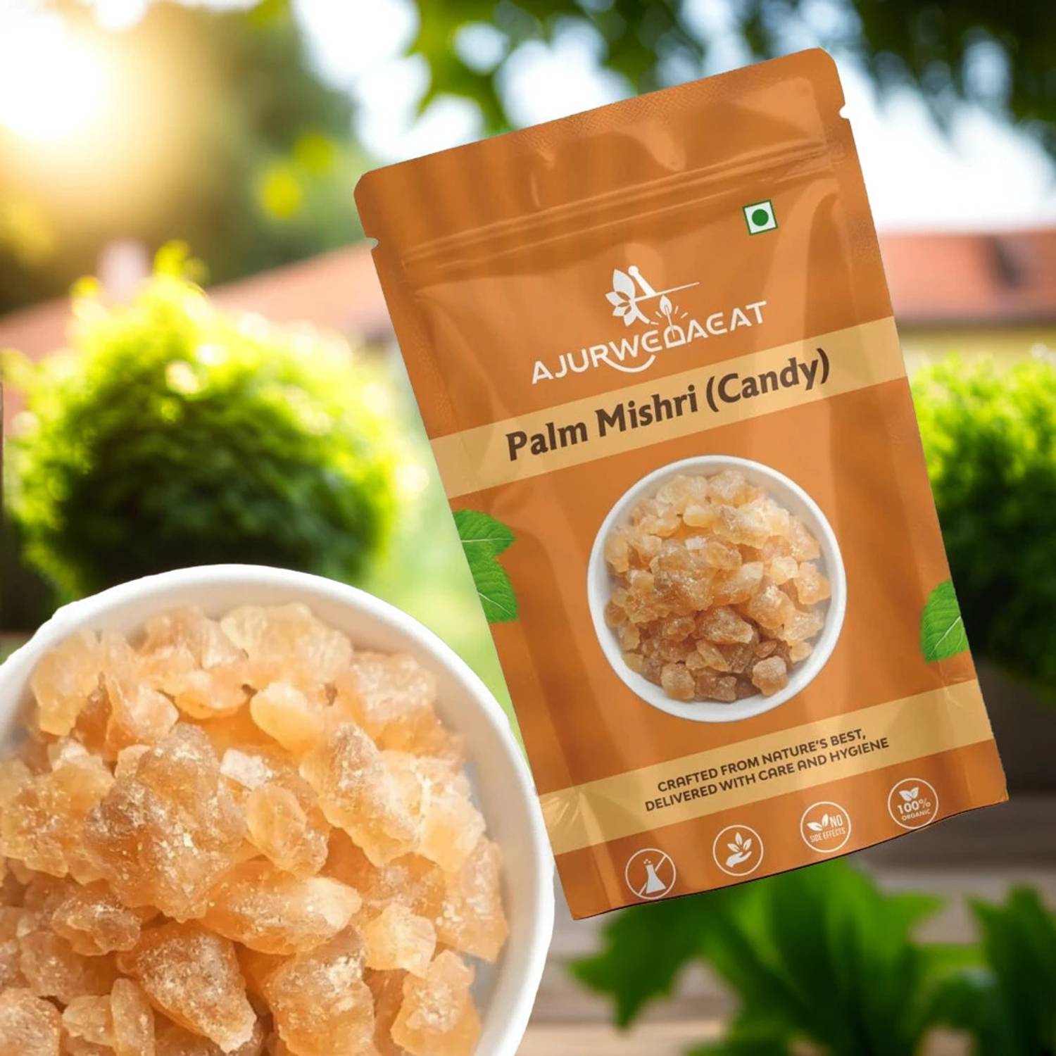 AJURWEDAEAT Palm Mishri|Tal Mishri|Palm Candy|Palm Sugar|Sugar Candy|RSPAM01N200 Palm Sugar