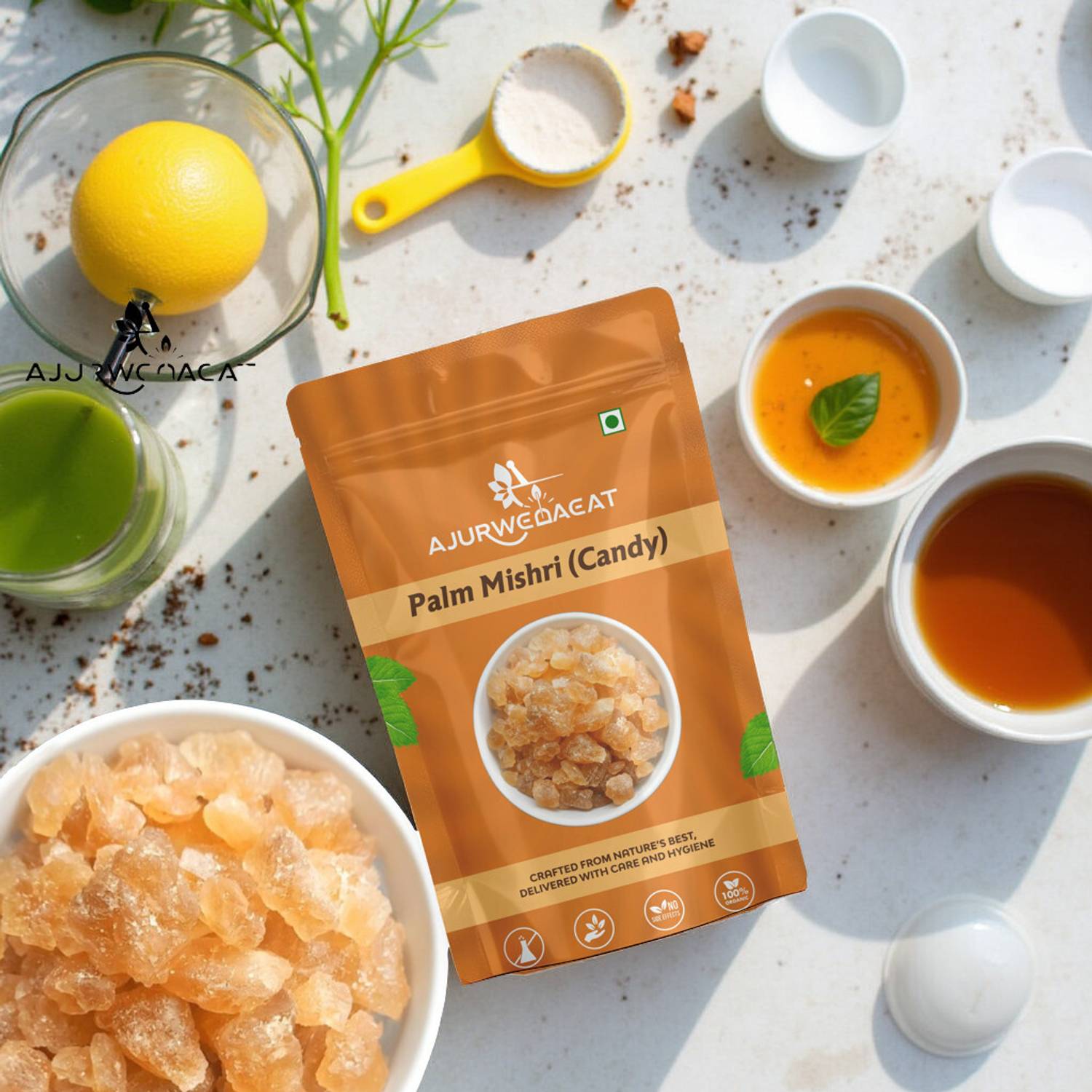 AJURWEDAEAT Palm Mishri|Tal Mishri|Palm Candy|Palm Sugar|Sugar Candy| PM - 471 Palm Sugar