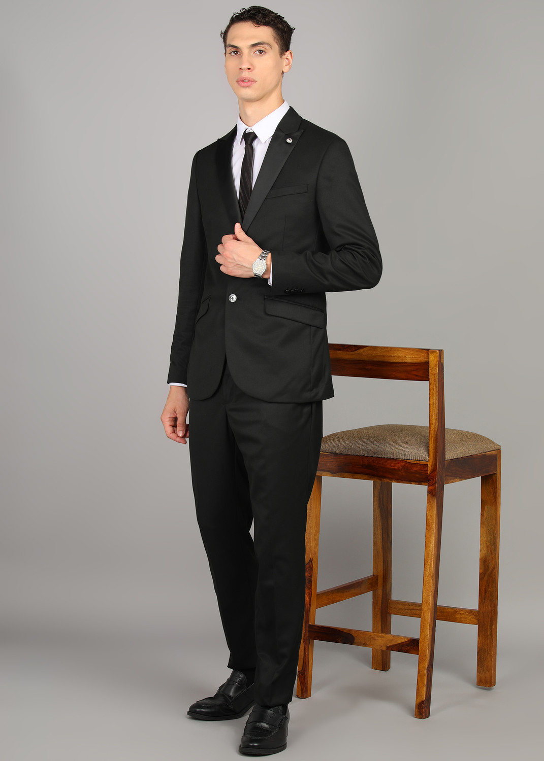 Image of PARK AVENUE 2 Piece Suit Solid Men Suit