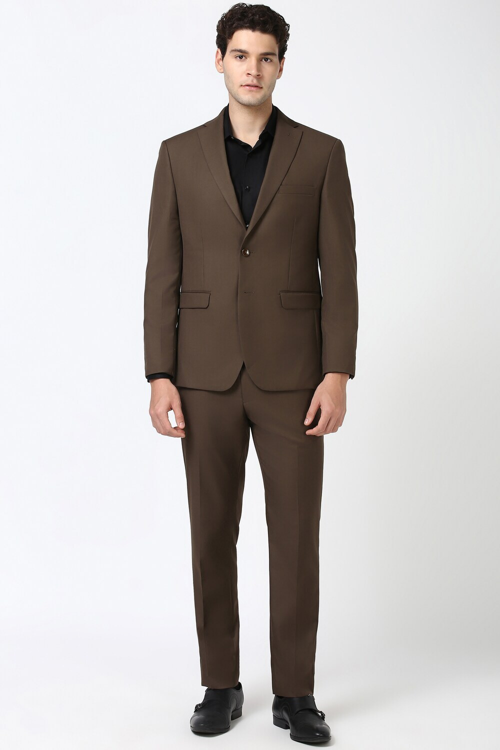 Image of PETER ENGLAND Two Piece Suit Solid Men Suit