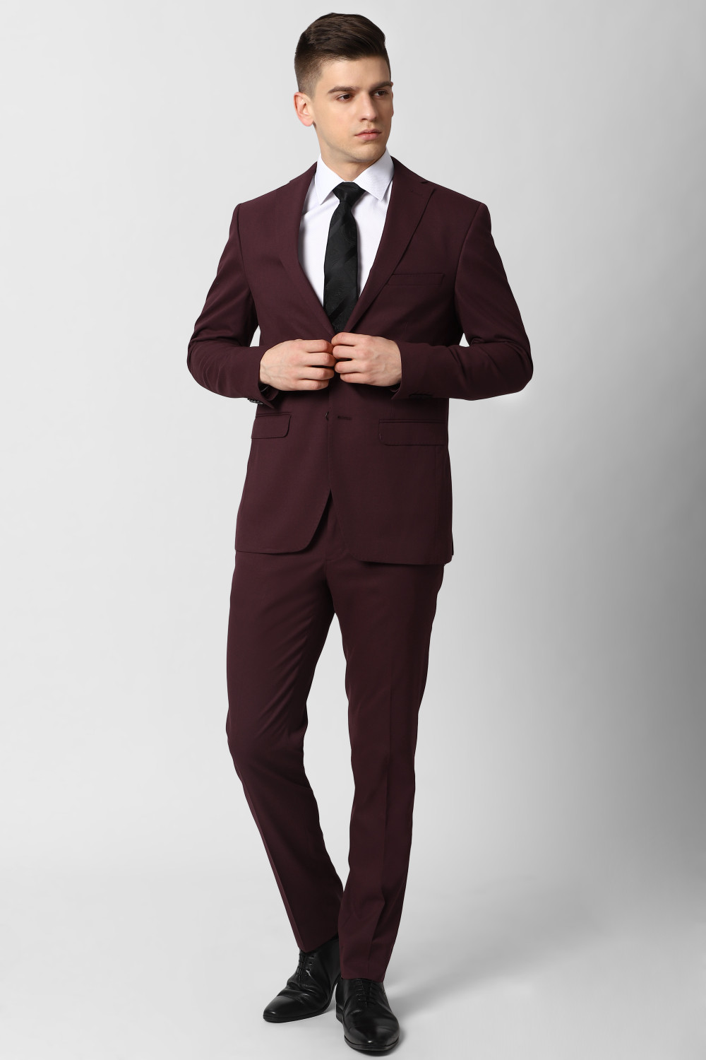 Image of PETER ENGLAND Tuxedo Style Checkered Men Suit