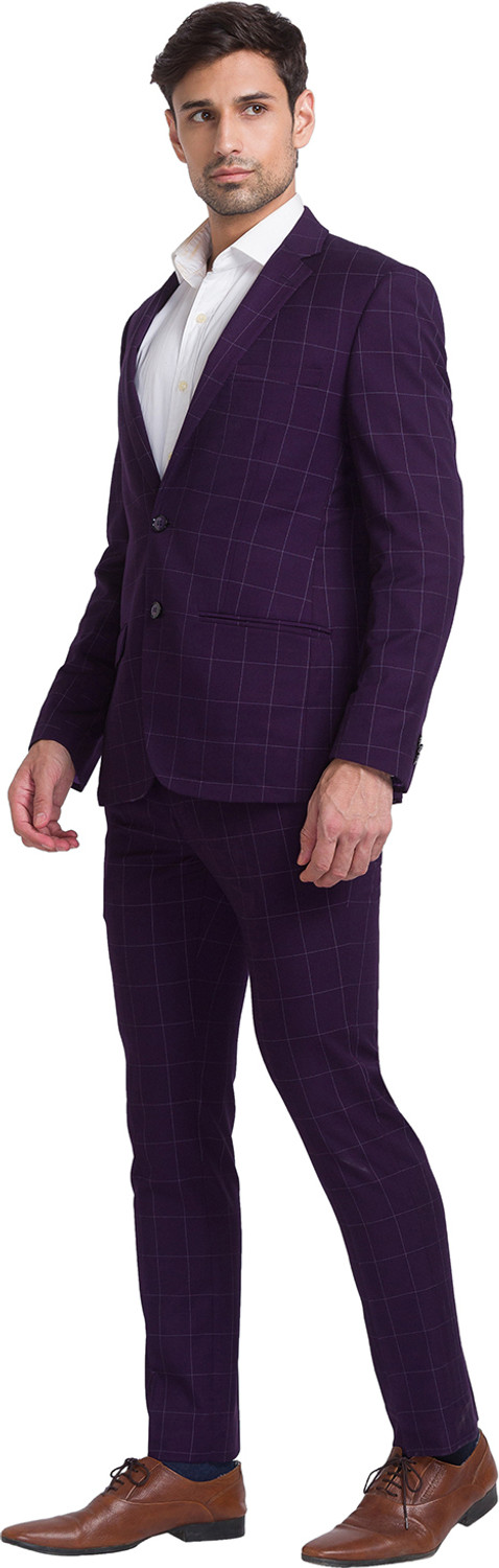 Image of PARK AVENUE Men SB2 BASIC NOTCH LAPEL-S.S Checkered Suit