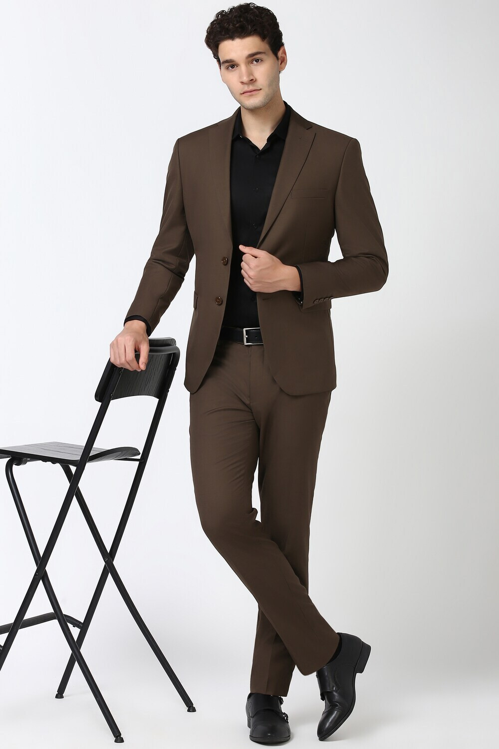 Image of PETER ENGLAND Two Piece Suit Solid Men Suit