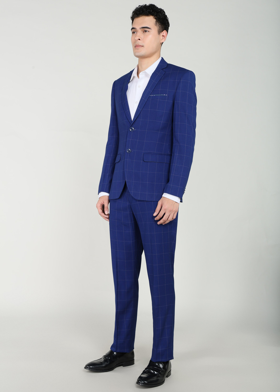 Image of PARK AVENUE Men SB2 BASIC NOTCH LAPEL-S.S Solid Suit
