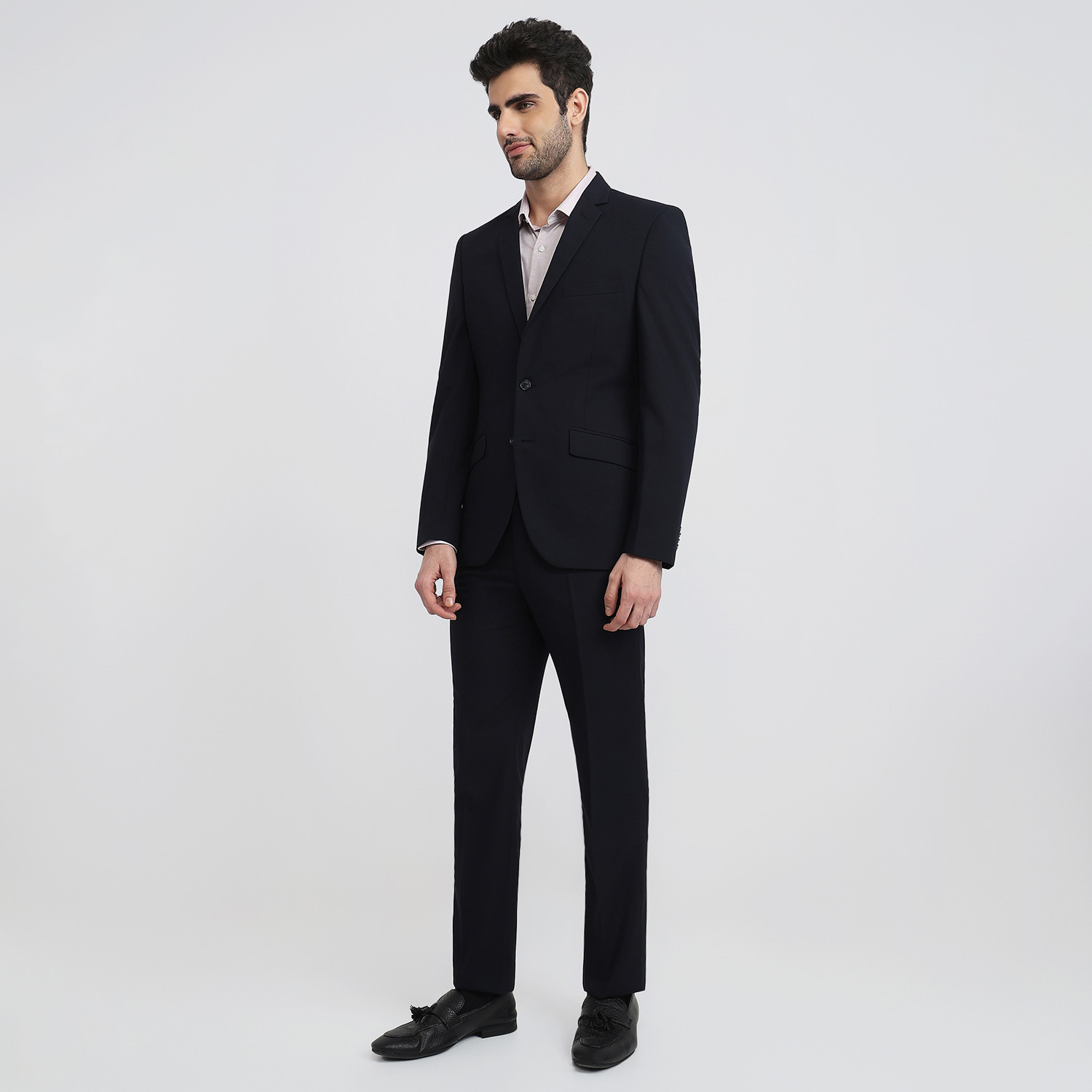 Image of PARK AVENUE SB2 BASIC NOTCH LAPEL-S.S Solid Men Suit