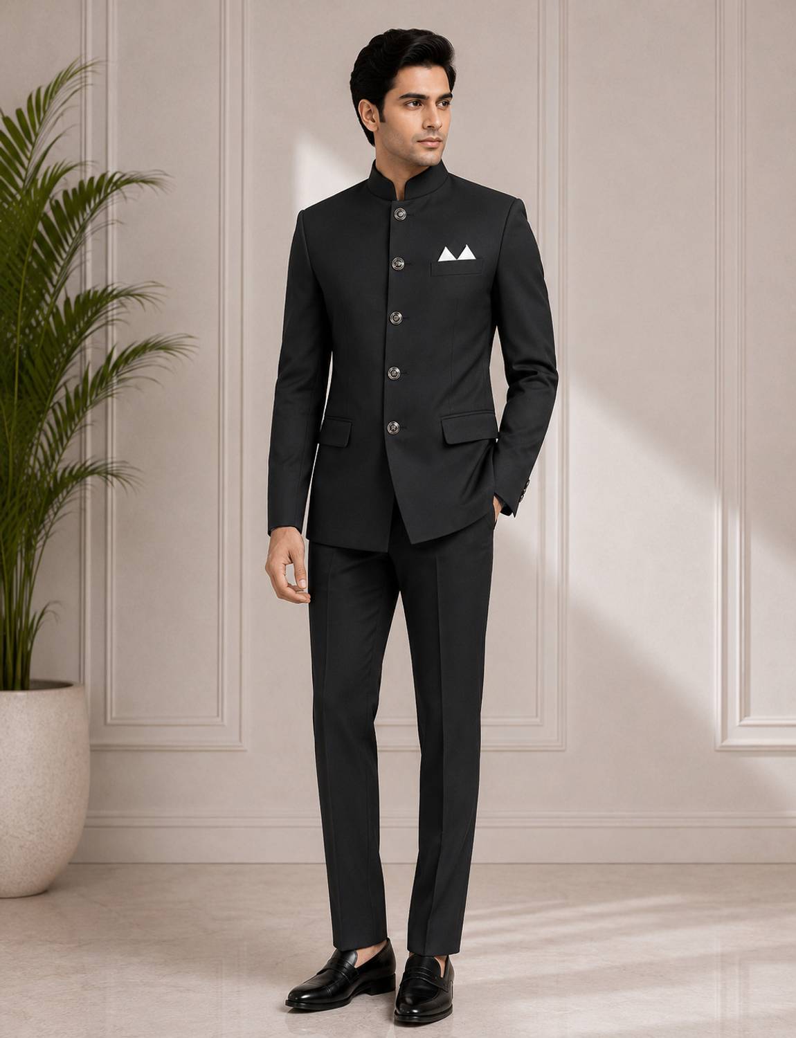 ETHINIX Men's Solid Suit Coat Pant - Image 1