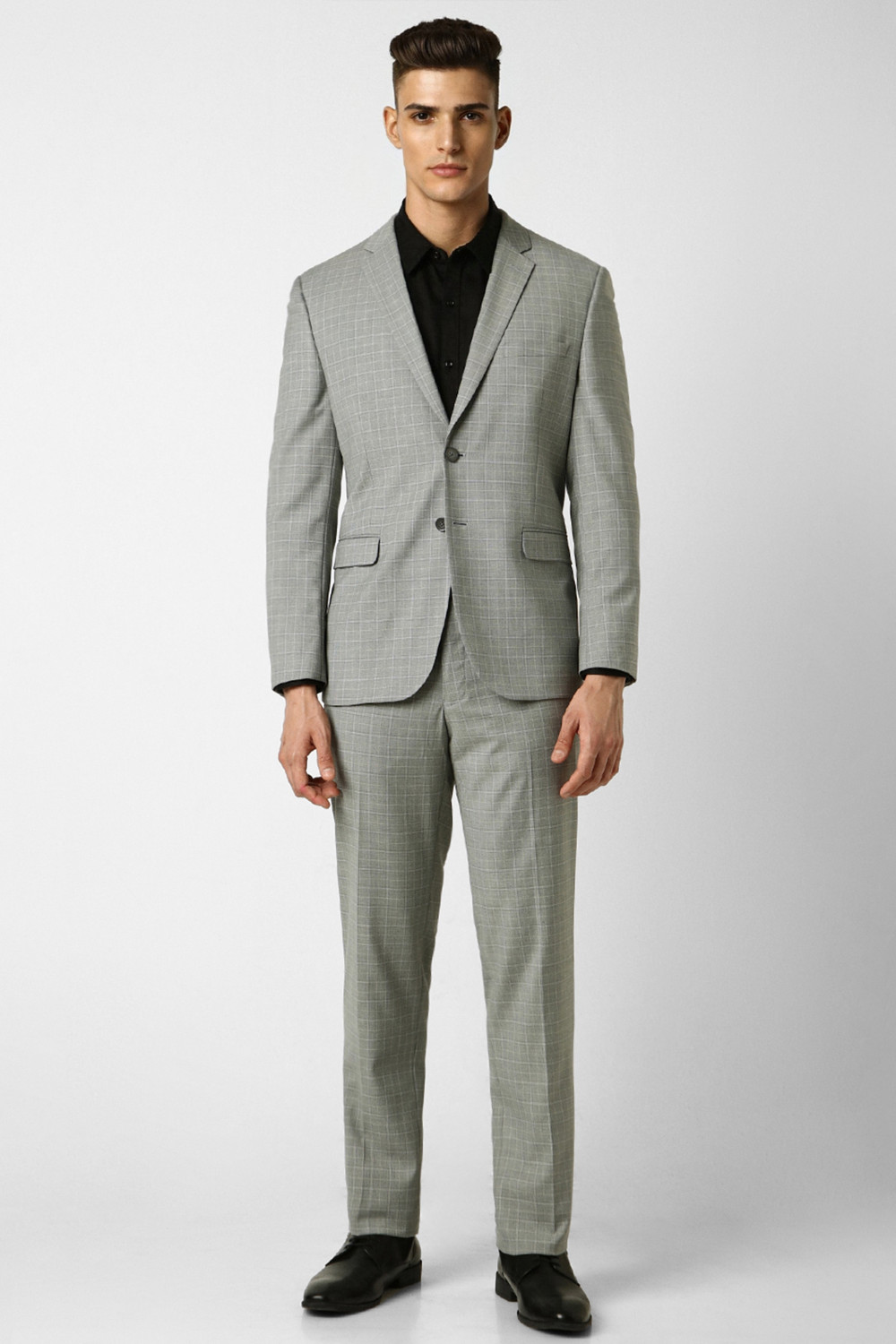 Image of VAN HEUSEN Suit Checkered Men Suit