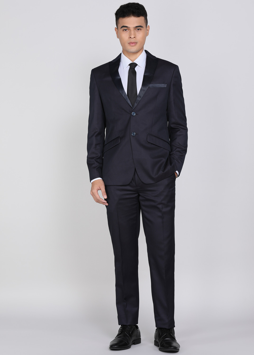 Image of PETER ENGLAND Tuxedo Style Checkered Men Suit