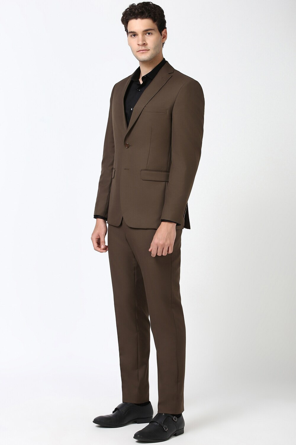 Image of PETER ENGLAND Two Piece Suit Solid Men Suit