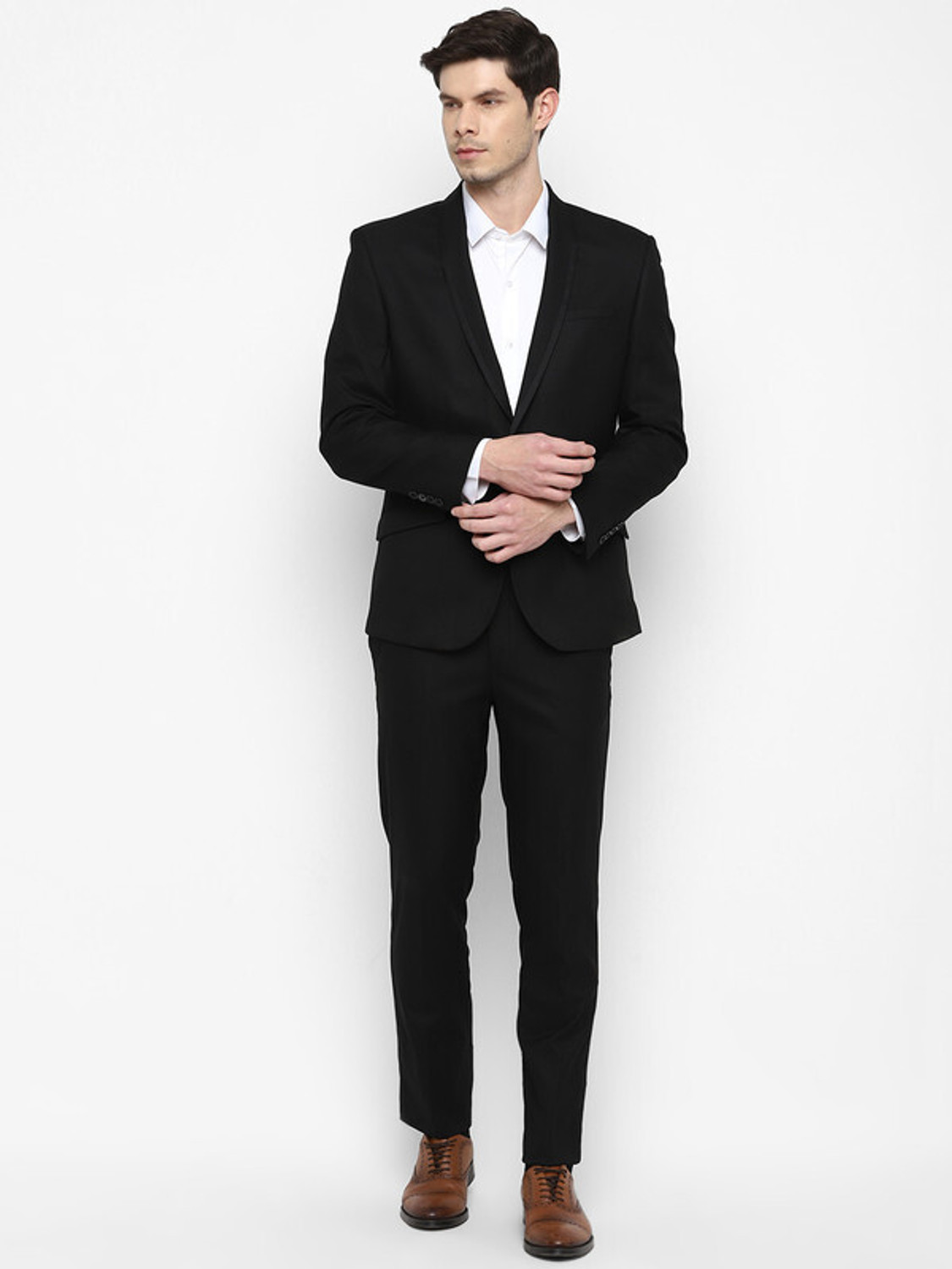 Image of TURTLE Two Piece Suit Self Design Men Suit