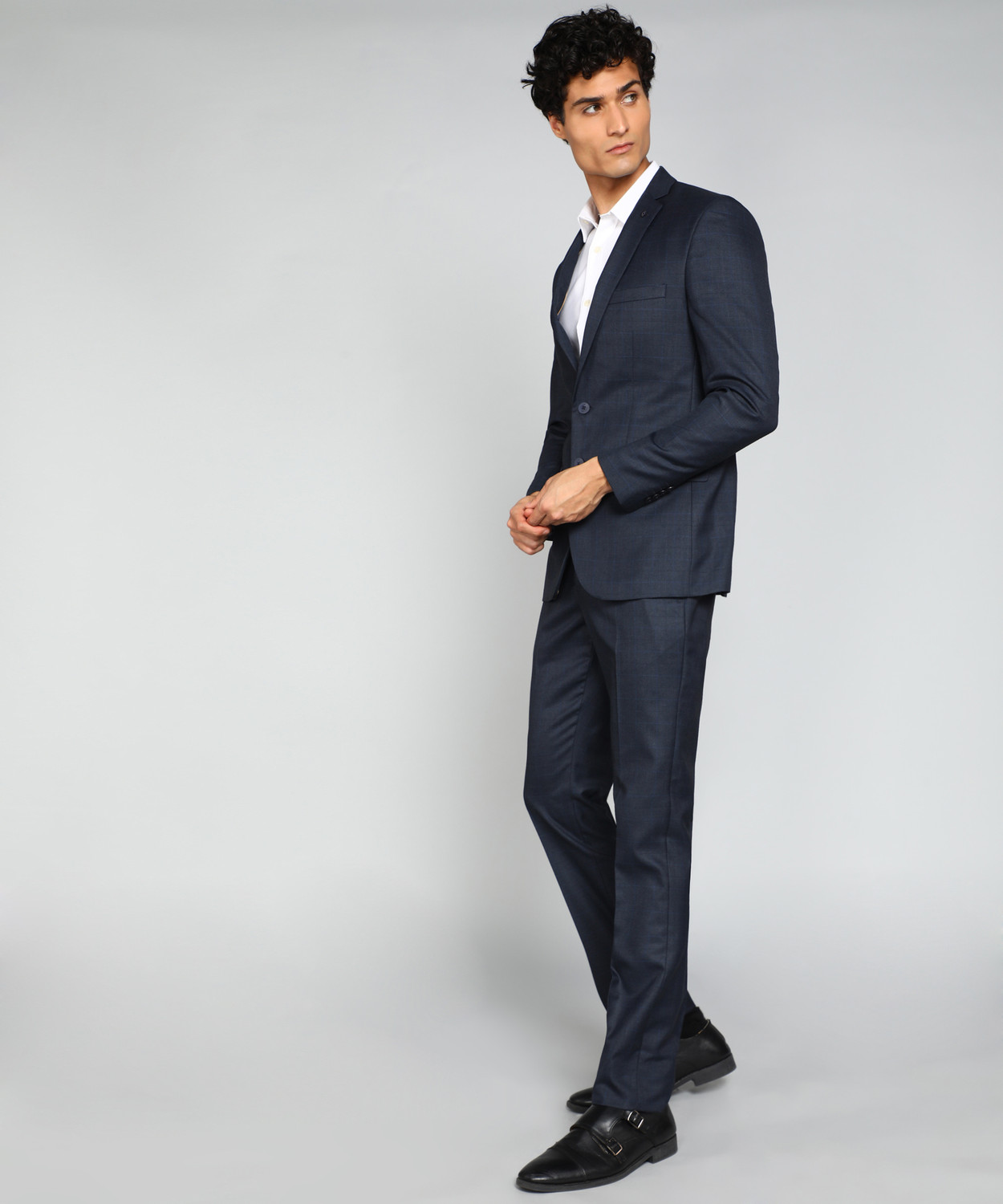 Image of Raymond 2 Piece Suit Checkered Men Suit