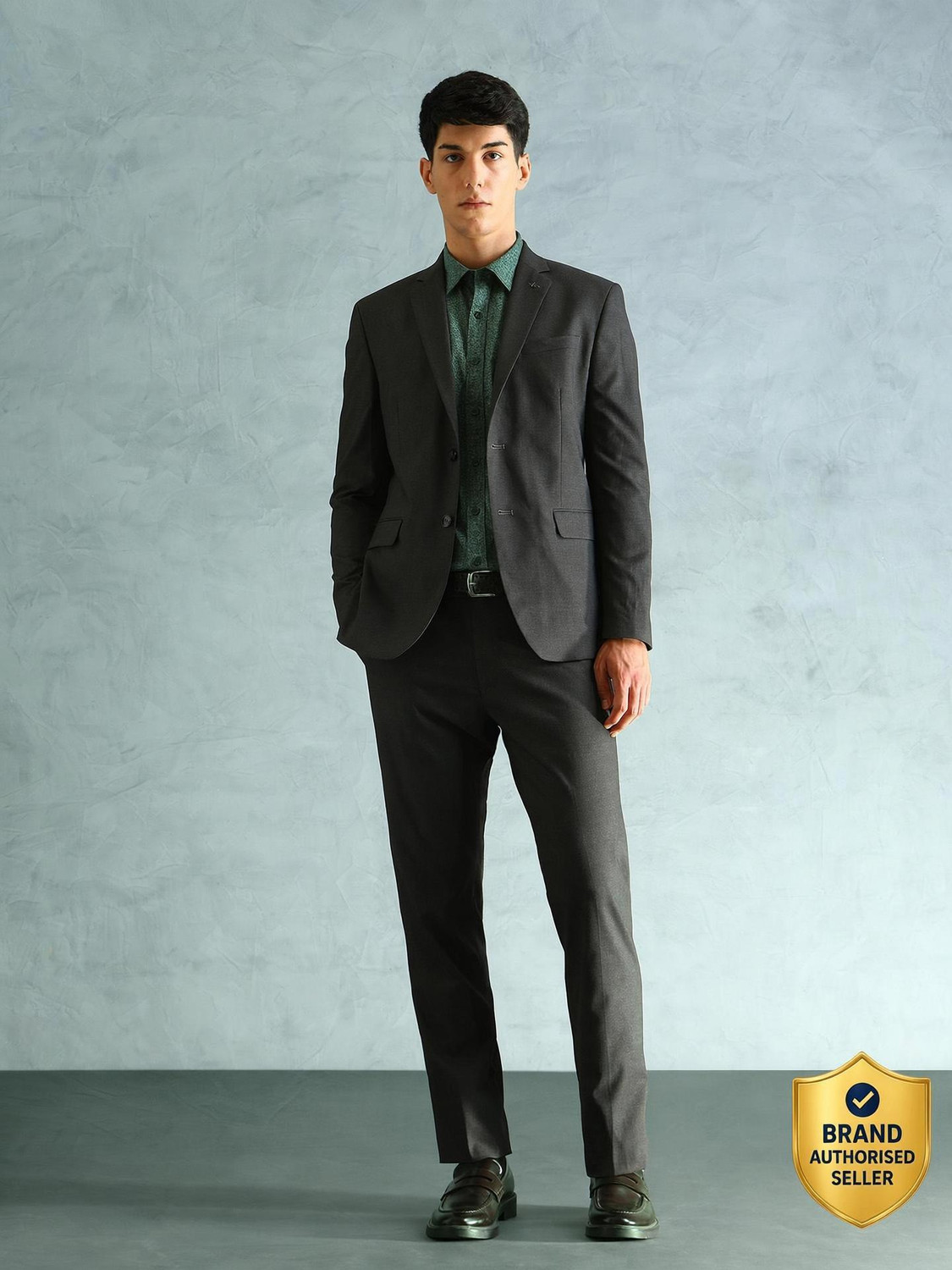 ARROW 2-piece Textured Men Suit