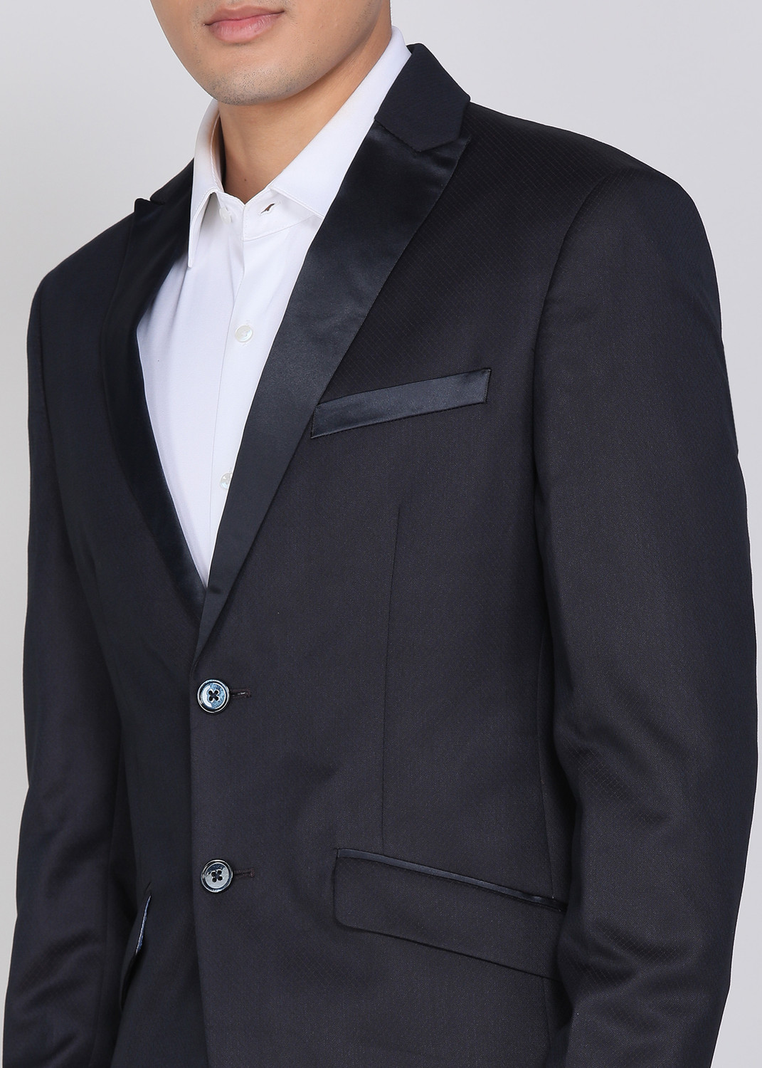 Image of PETER ENGLAND Tuxedo Style Checkered Men Suit