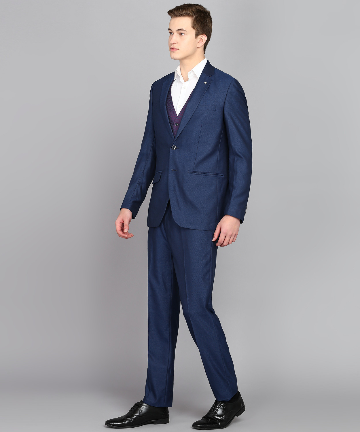 Image of Raymond 3 Piece Suit Textured Men Suit