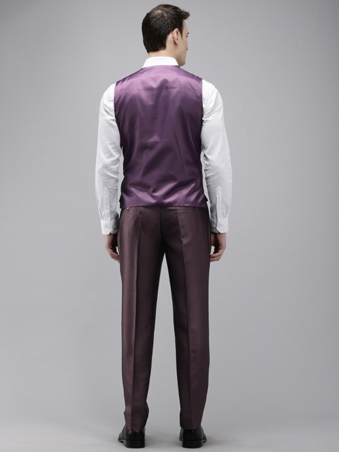 Image of PARK AVENUE Men 3PC NOTCH REV W /C - S.SLIM FT 83% TR /17% RAYON Self Design Suit