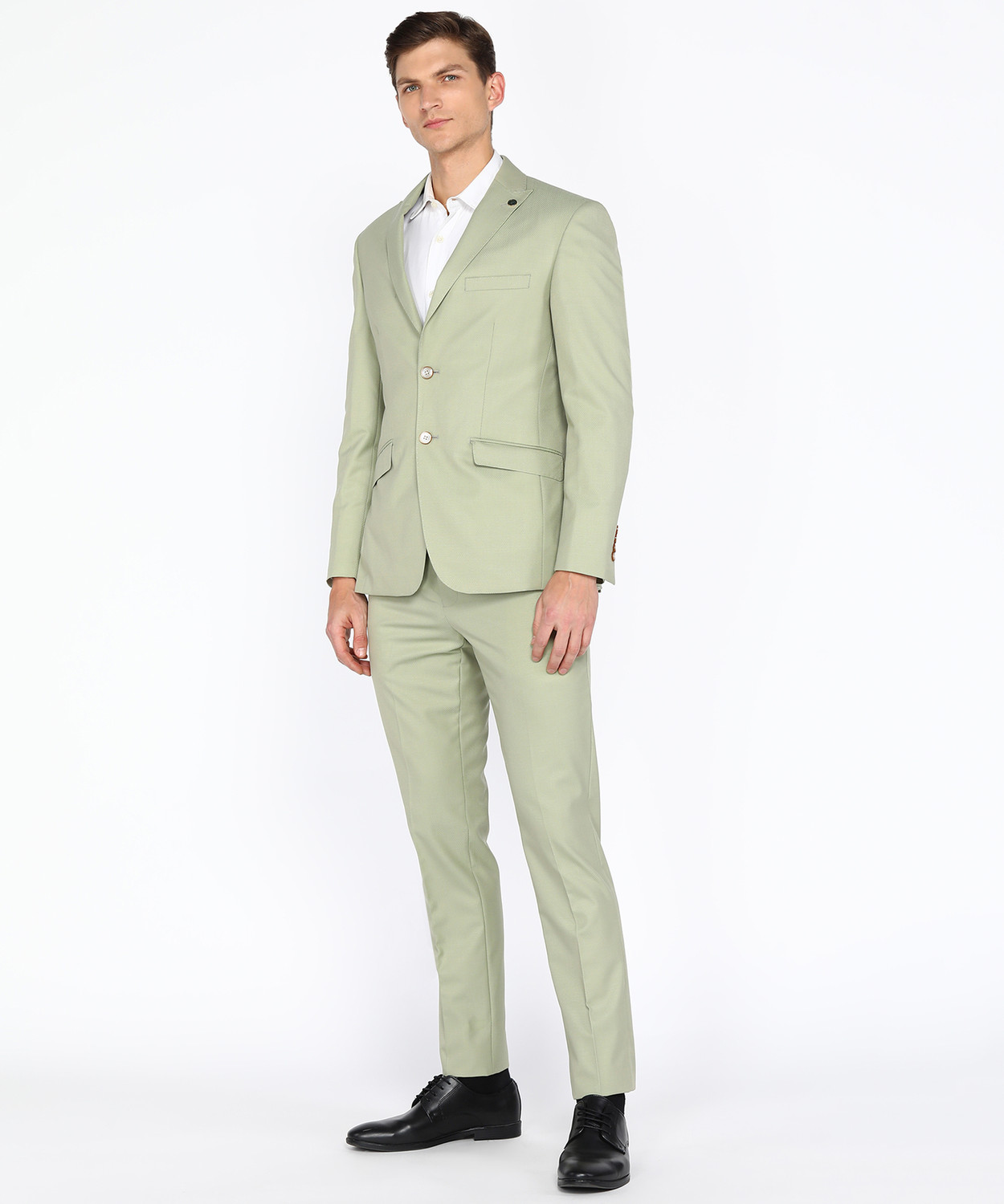 Image of PETER ENGLAND Single Breasted Solid Men Suit