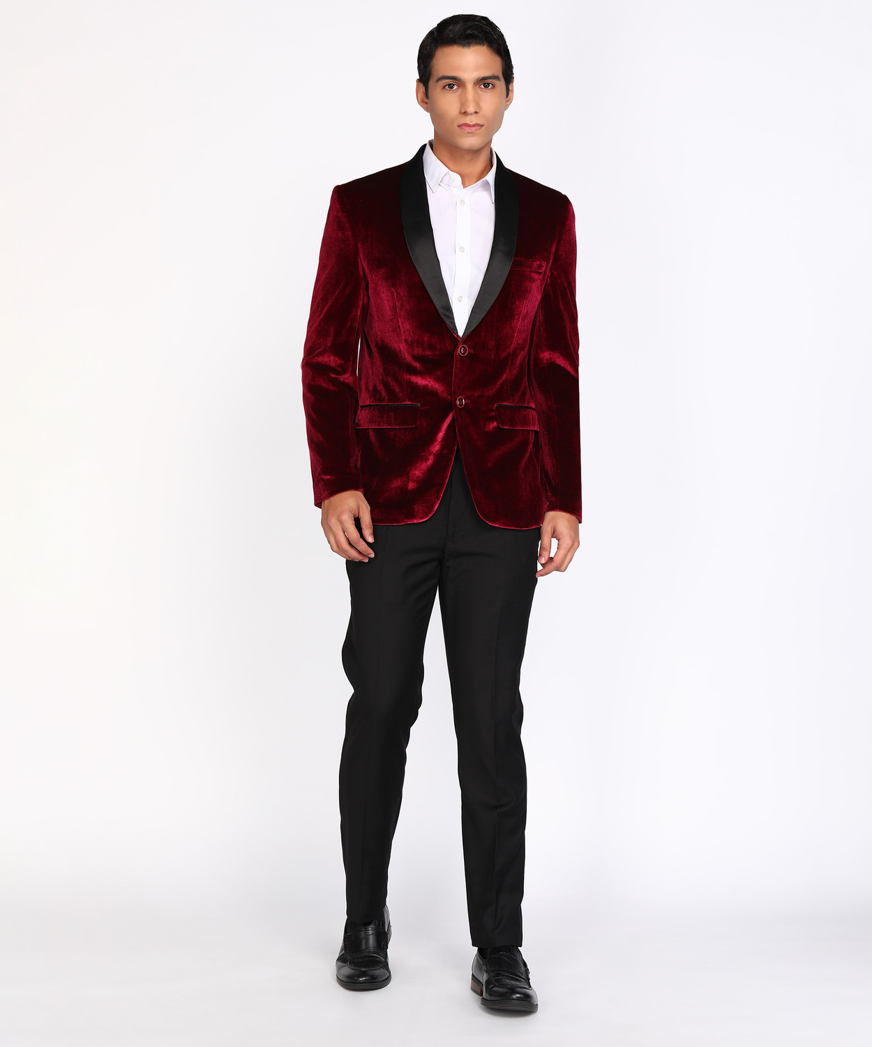 Image of PARK AVENUE 2 PC Suit Solid Men Suit