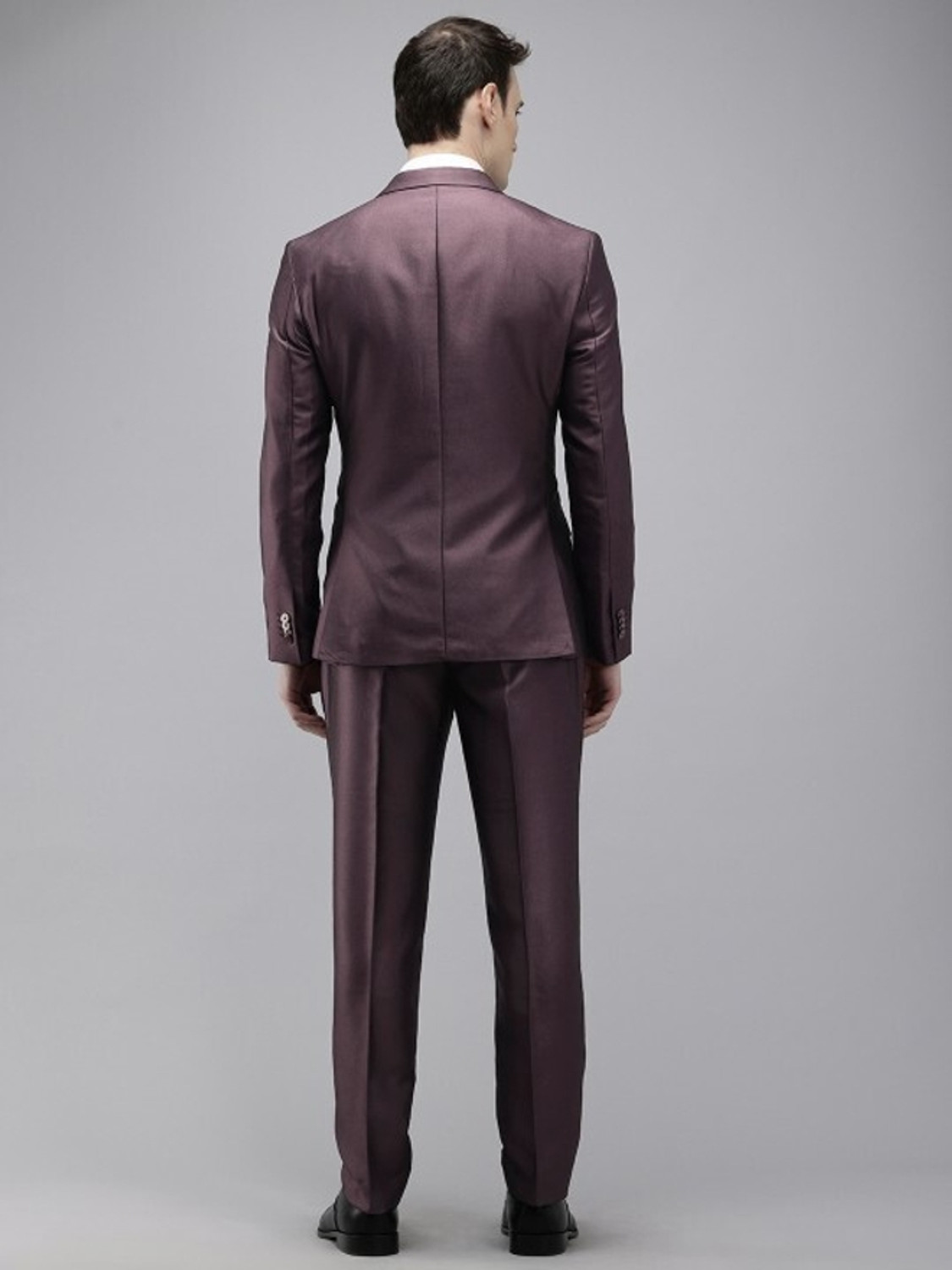 Image of PARK AVENUE Men 3PC NOTCH REV W /C - S.SLIM FT 83% TR /17% RAYON Self Design Suit