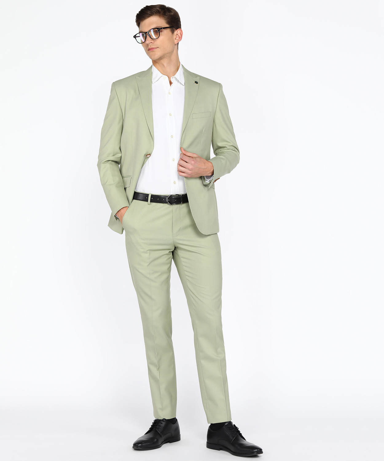 Image of PETER ENGLAND Single Breasted Solid Men Suit