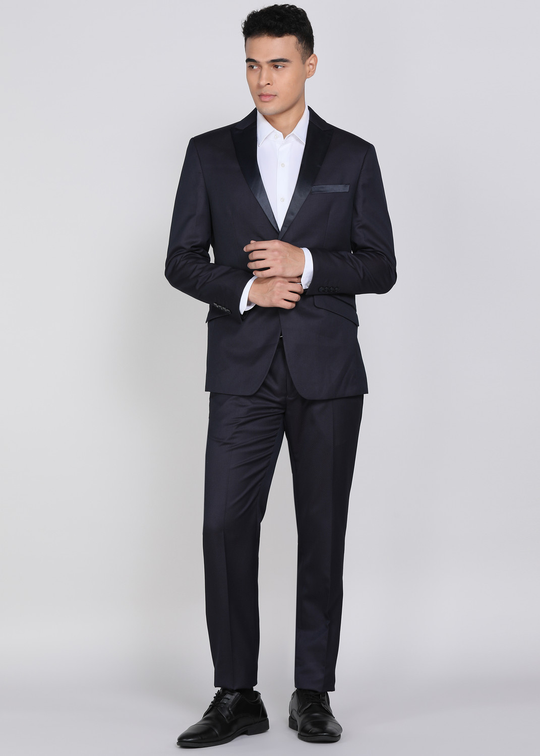 Image of PETER ENGLAND Tuxedo Style Checkered Men Suit