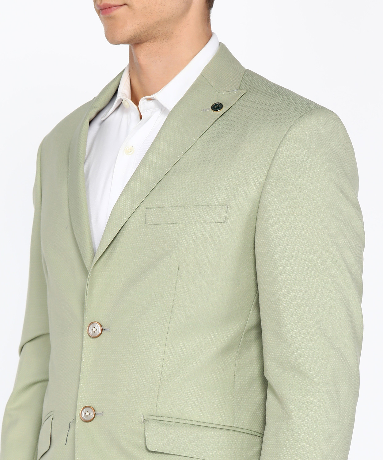 Image of PETER ENGLAND Single Breasted Solid Men Suit