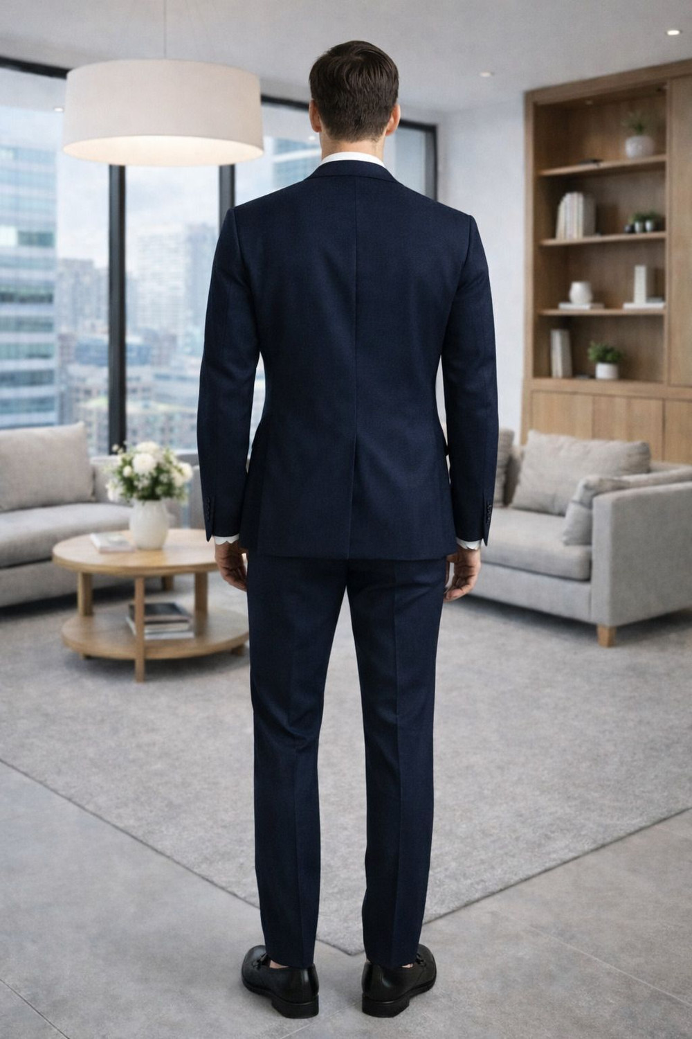 Image of Denigma Suit Solid Men Suit