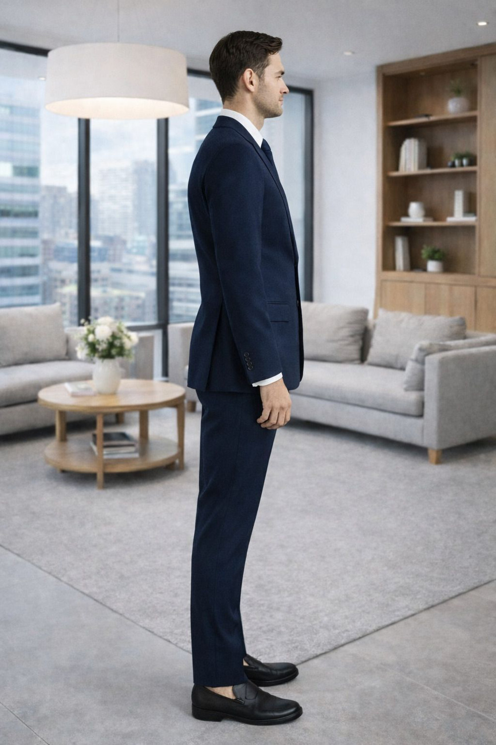 Image of Denigma Suit Solid Men Suit