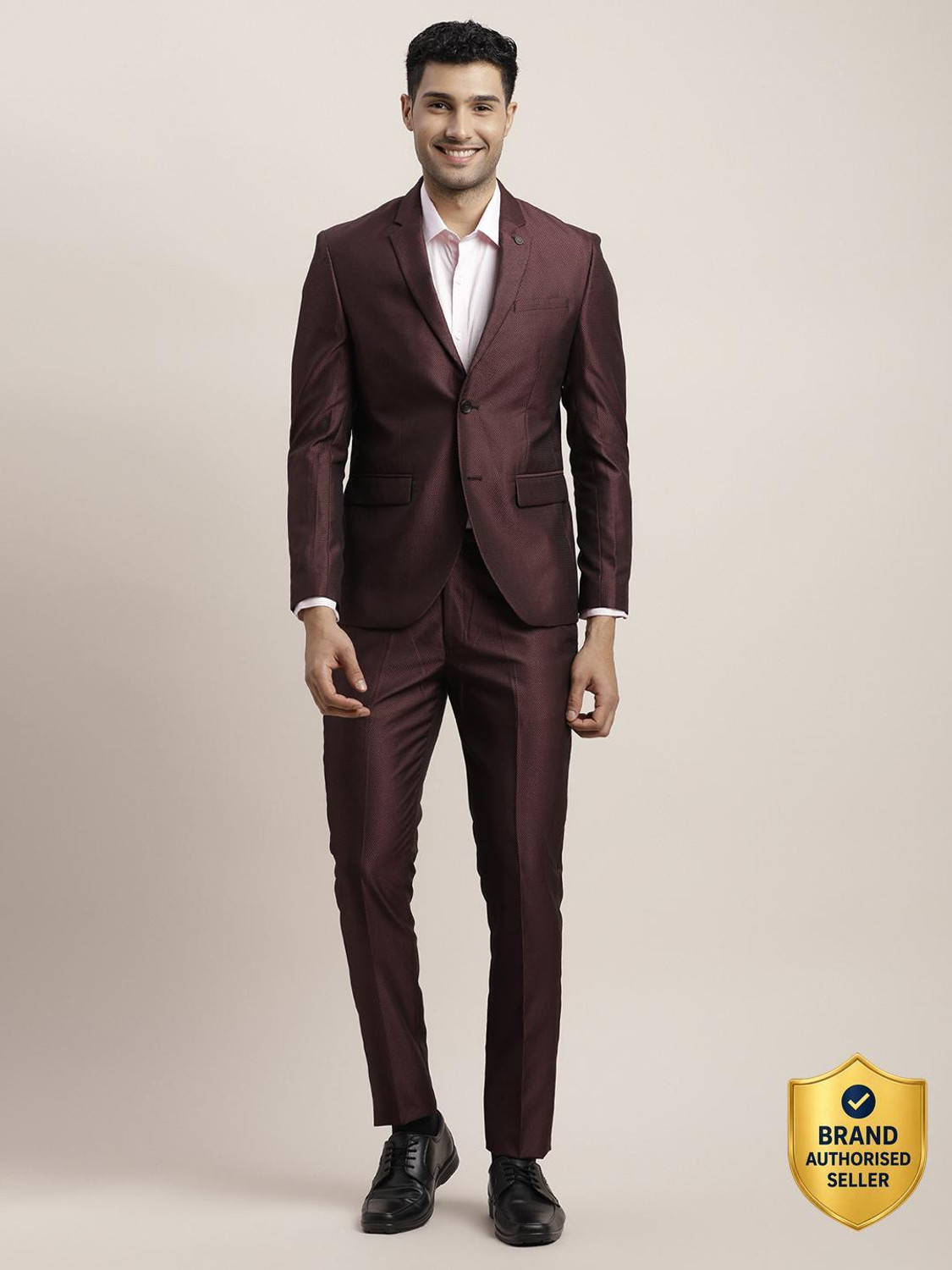 Image of TURTLE Men 2-Piece Textured Suit
