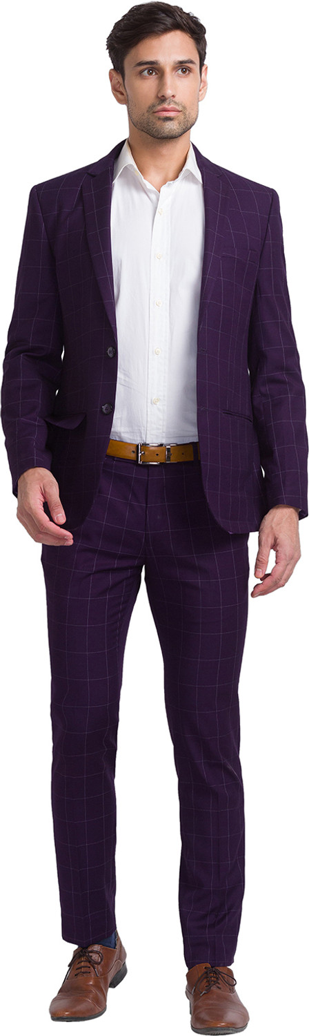 Image of PARK AVENUE Men SB2 BASIC NOTCH LAPEL-S.S Checkered Suit