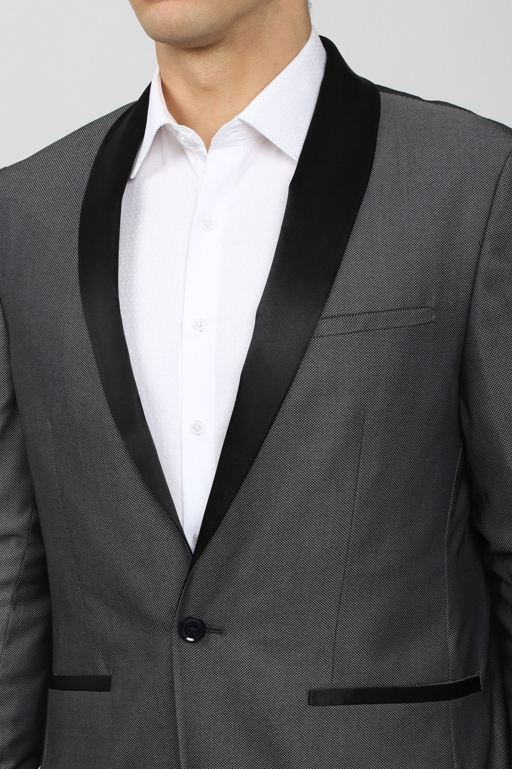 Image of PETER ENGLAND Tuxedo Style Checkered Men Suit