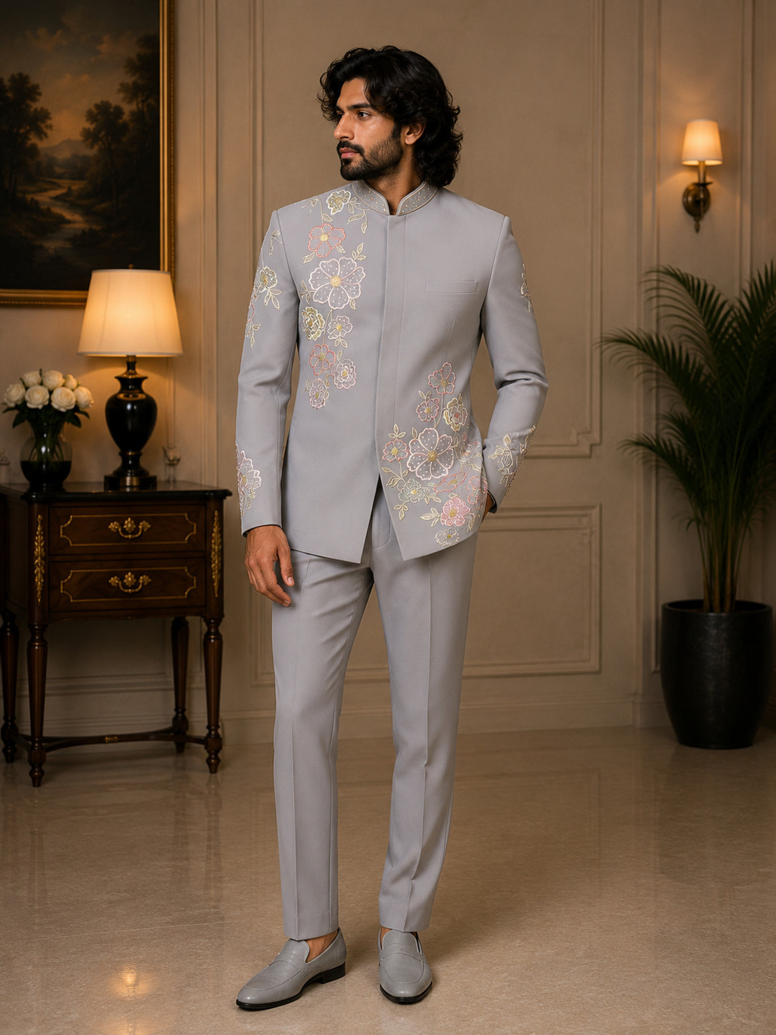 Image of ETHINIX coat pant Embroidered Men Suit