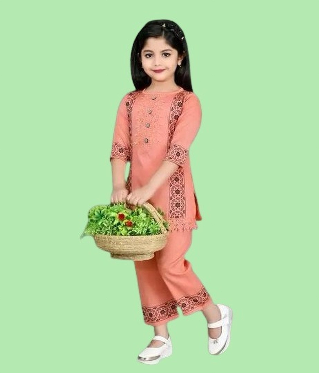 Image of SAJJAD DRESSES clothing set Printed Girls Suit