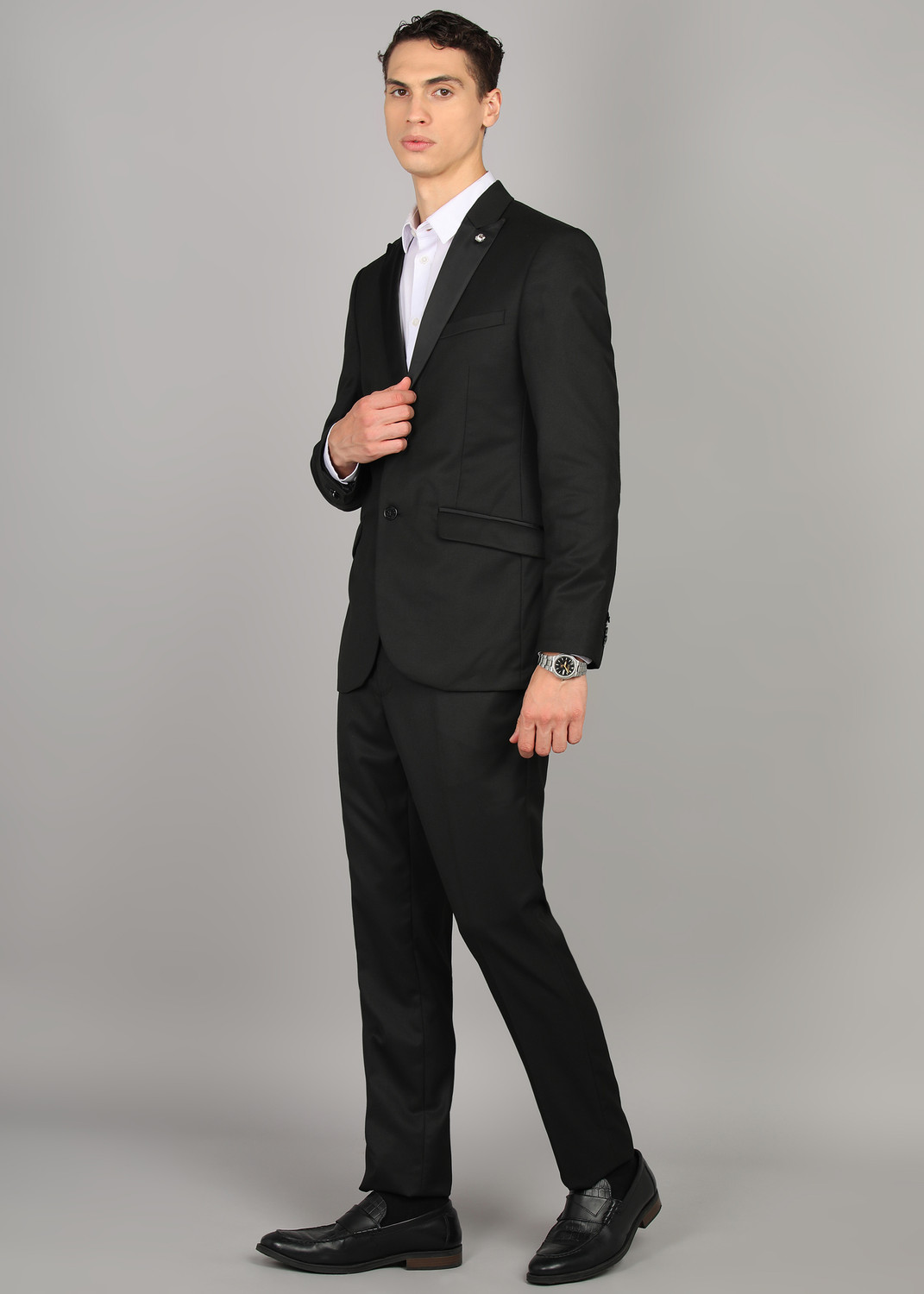 Image of PARK AVENUE 2 Piece Suit Solid Men Suit