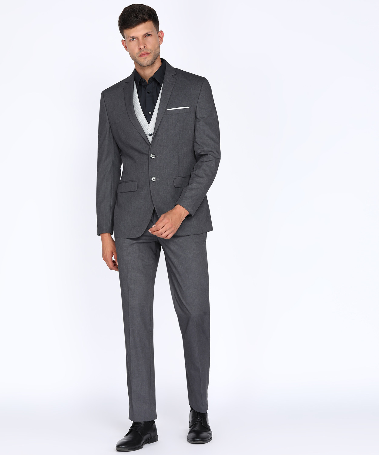 Image of PARK AVENUE 2 PC Suit Self Design Men Suit