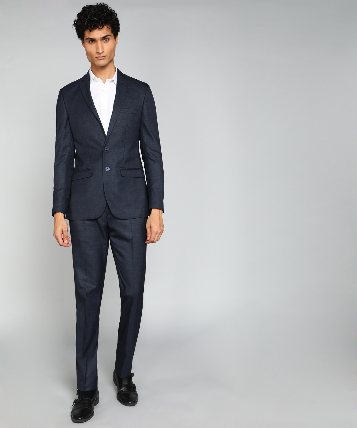 Image of Raymond 2 Piece Suit Checkered Men Suit