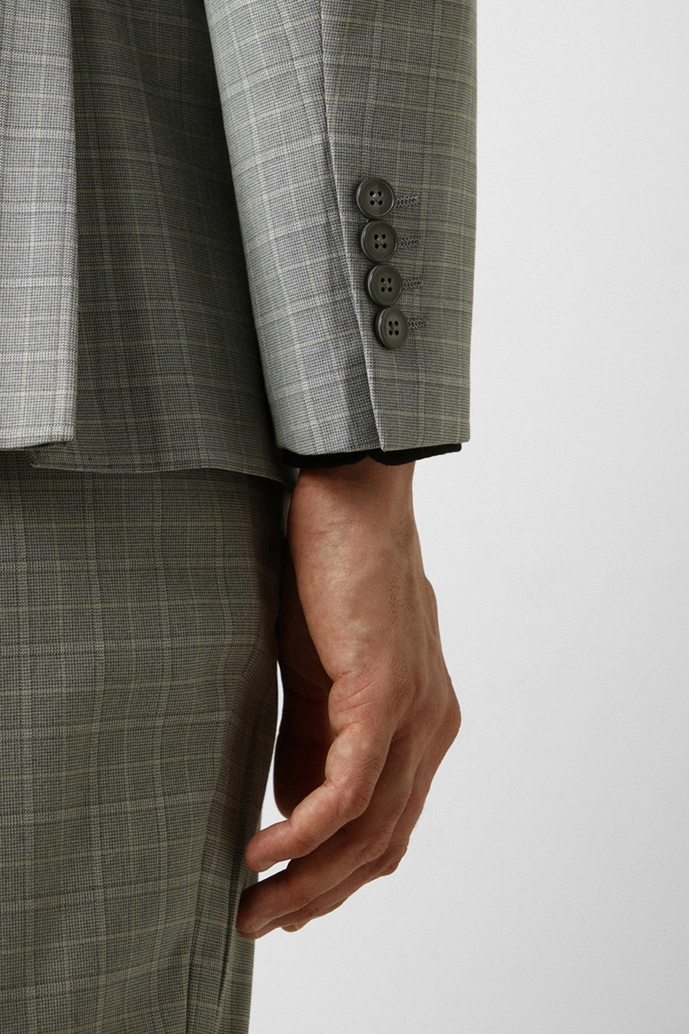 Image of VAN HEUSEN Suit Checkered Men Suit