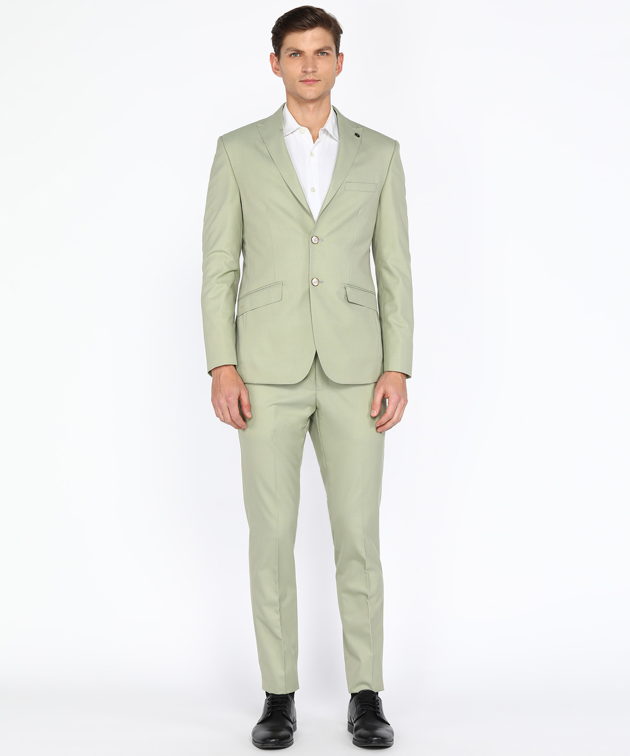 Image of PETER ENGLAND Single Breasted Solid Men Suit