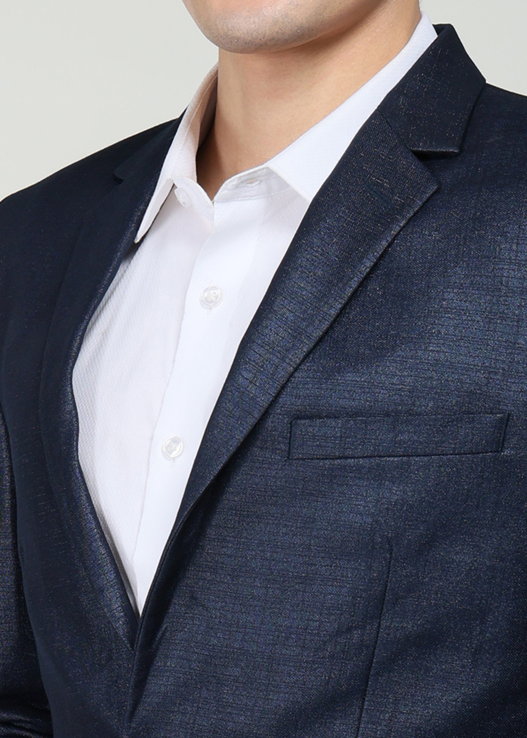 Image of PARK AVENUE Men 3PC NOTCH REV W /C - SUPER SLIM FIT Solid Suit