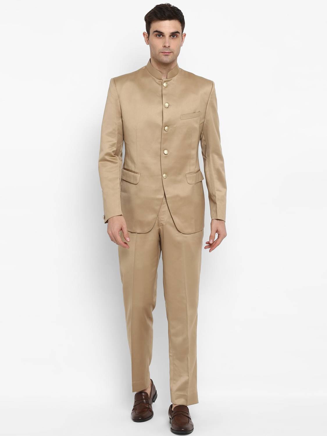 Royal Kurta Bandhgala Suit Solid Men Suit