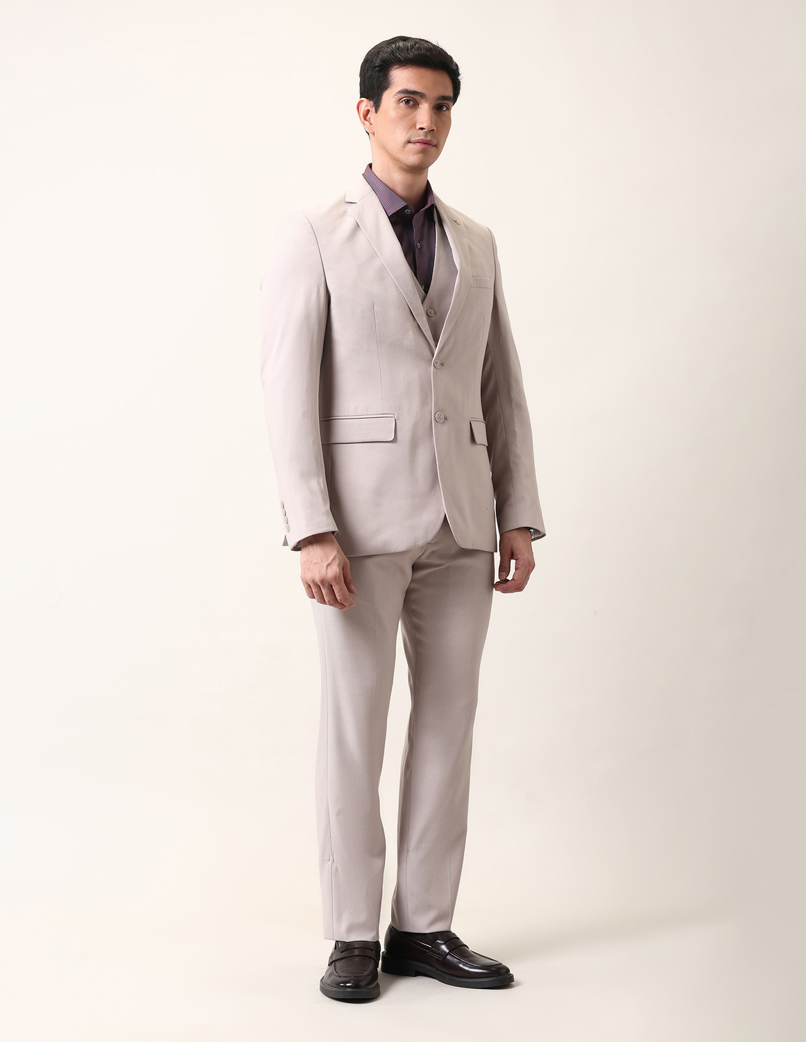 Image of ARROW 3-piece Self Design Men Suit