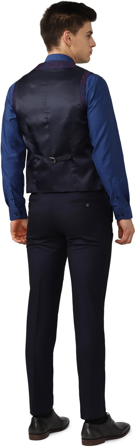 Image of VAN HEUSEN Suit Textured Men Suit