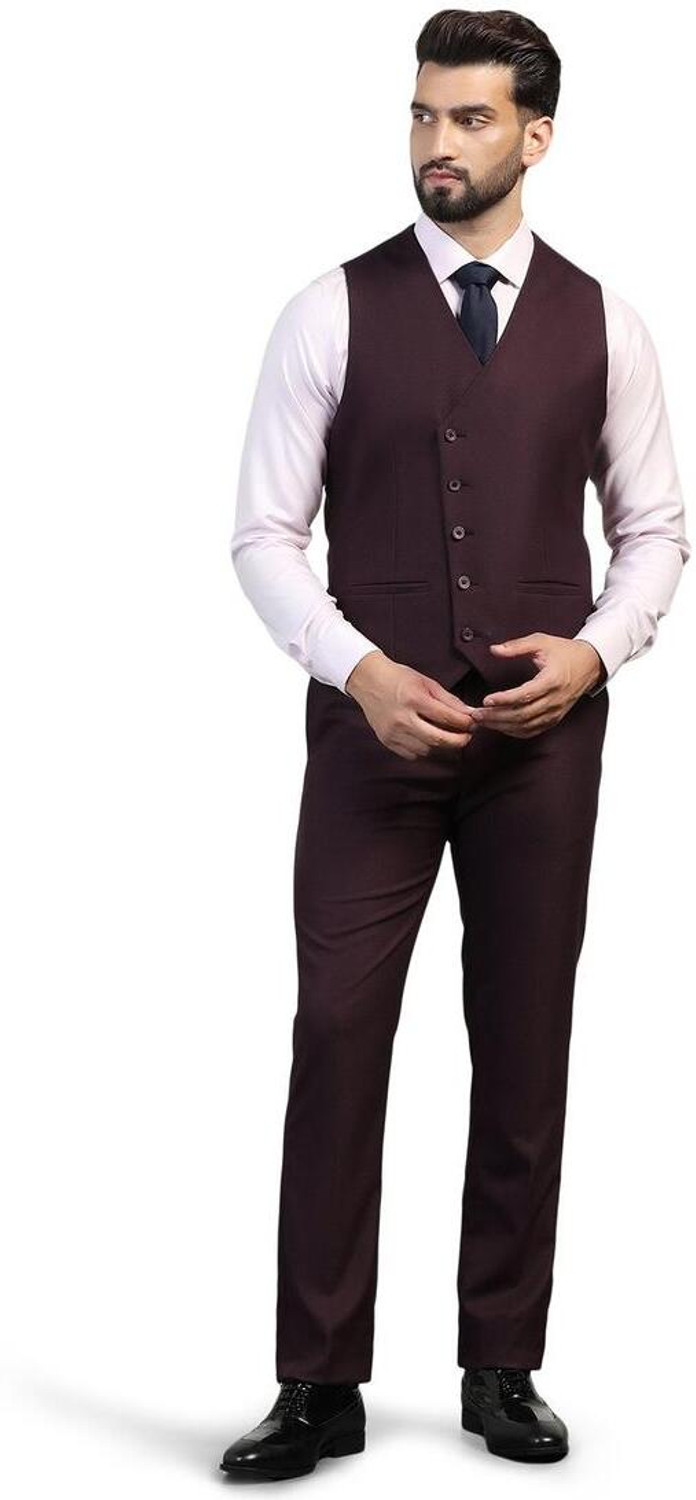 Image of Blackberrys Fitted Solid Men Suit