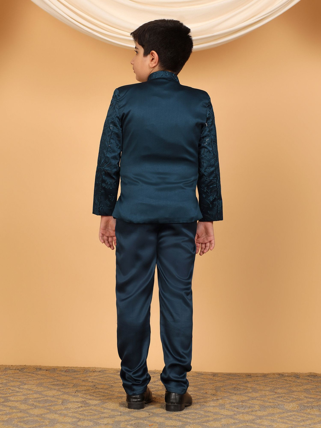 Image of BT DEZINES 2 Piece Sequined Embroidered Boys Suit